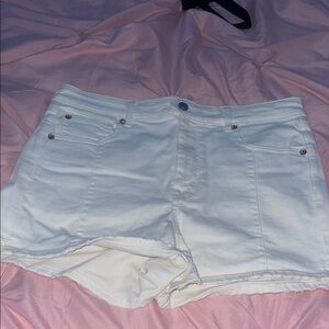 American Eagle Outfitters Bright White Jean Shorts